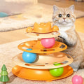PURRNIMBLE Feather Wand Turntable — Self-Play Magic for the Curious Indoor Cat