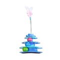 PURRNIMBLE Feather Wand Turntable — Self-Play Magic for the Curious Indoor Cat