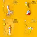 PURRNIMBLE Feather Caterpillar — The Crinkly, Jingly Toy Cats Can't Resist