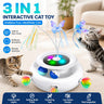 PURRNIMBLE 3-in-1 Electric Turntable — Butterfly, Feather & Ball in One Obsession
